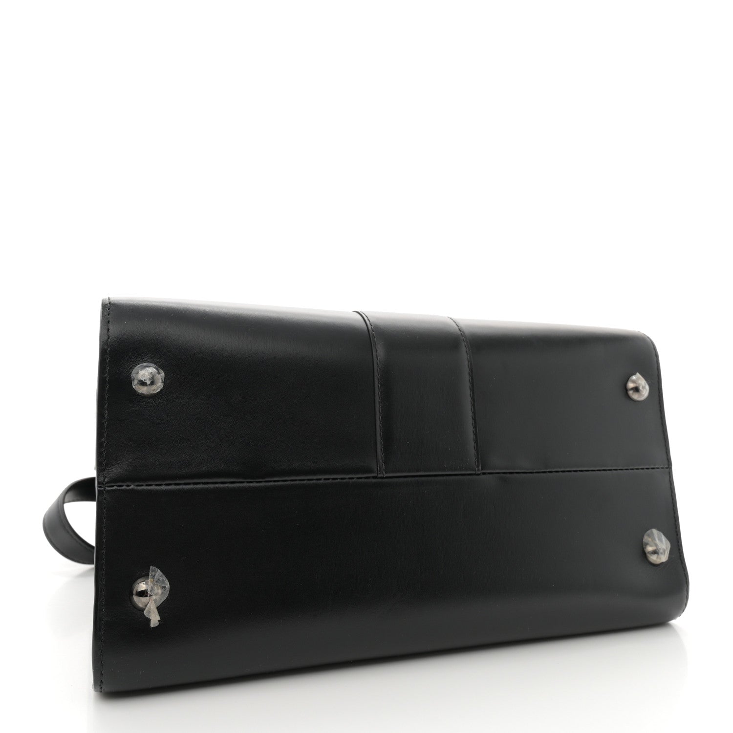 Delvaux Calfskin MM L'Humour Brillant Satchel Black 4 of 12