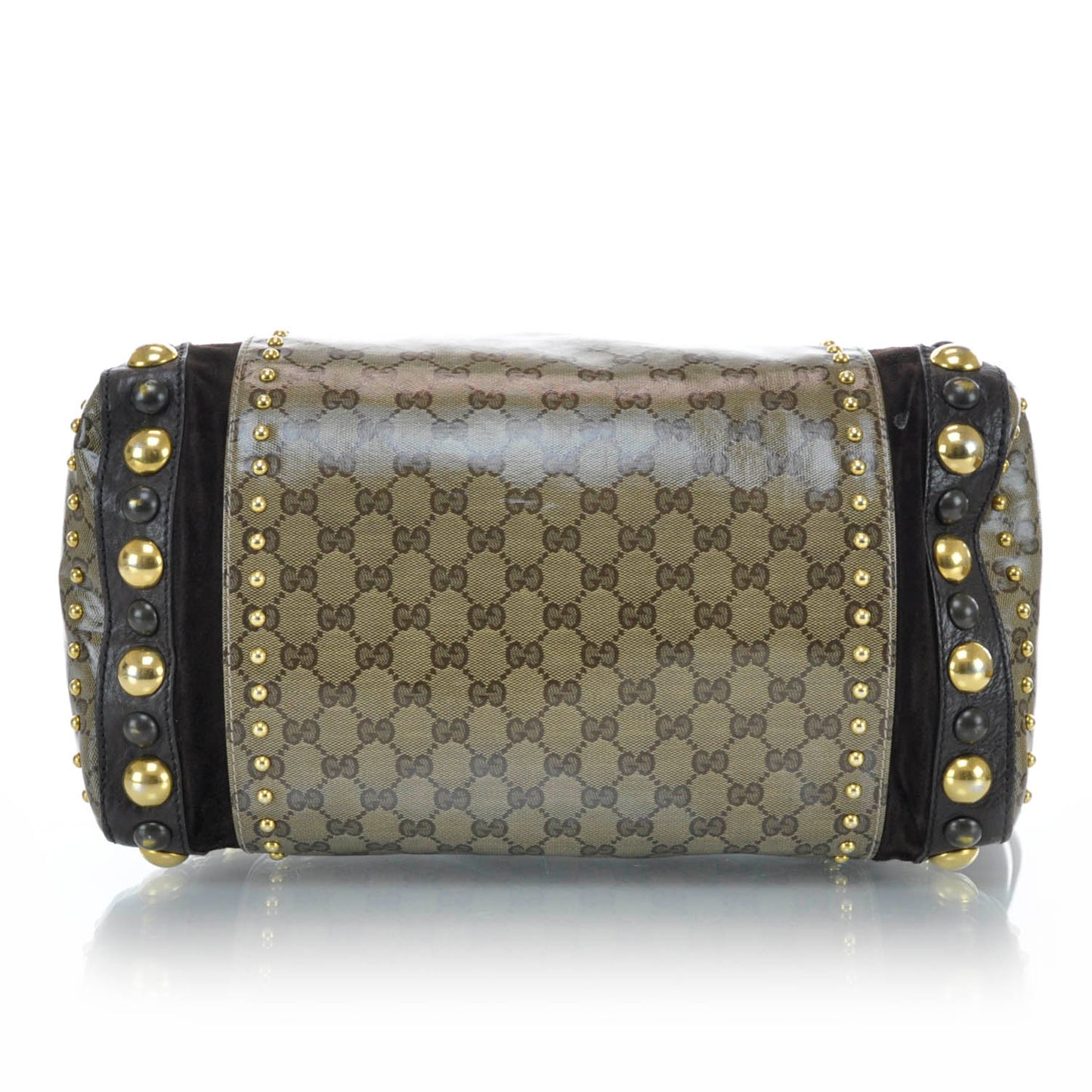 Crystal Monogram Studded Large Babouska Boston