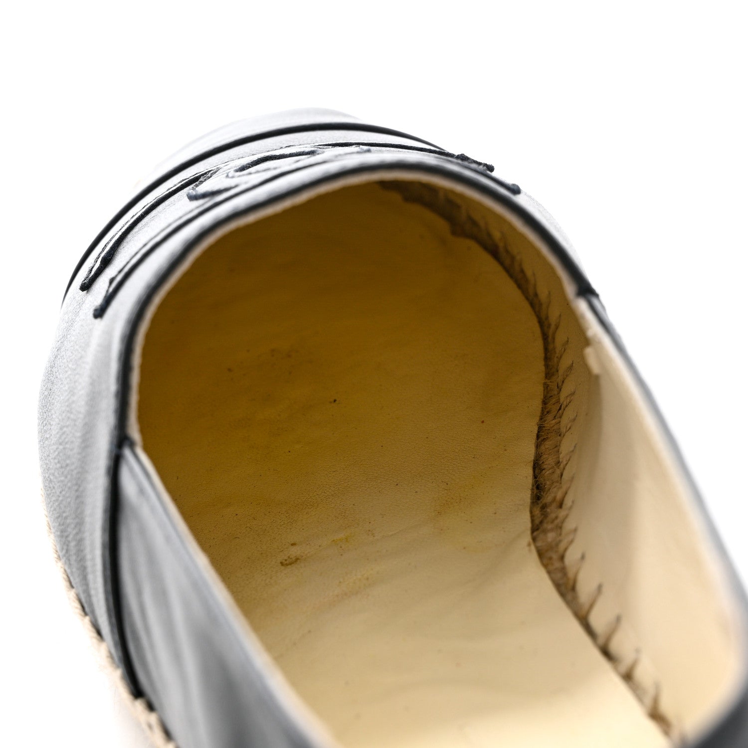 Chanel Lambskin CC Espadrilles 39 Dark Navy 9 of 12