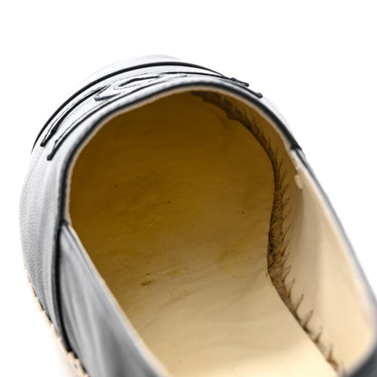 Chanel Lambskin CC Espadrilles 39 Dark Navy 9 of 12