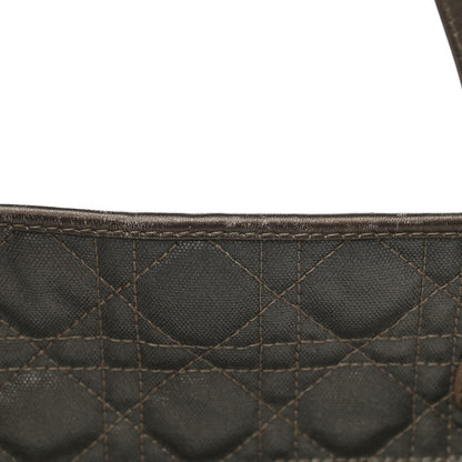 Christian Dior Coated Canvas Cannage Large Panarea Tote Grey 17 of 19
