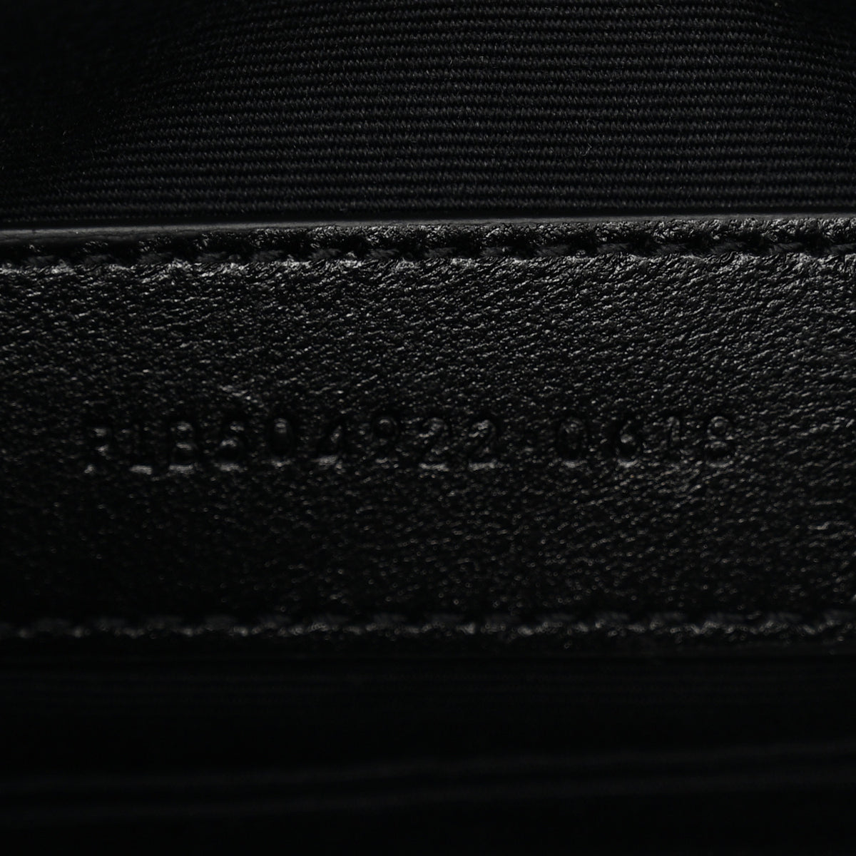 Saint Laurent Grain De Poudre Chevron Monogram Bill Pouch Rouge Eros 7 of 9