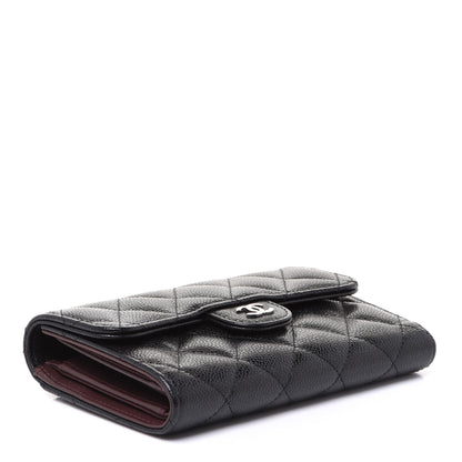 Chanel Caviar Quilted Medium Flap Wallet Black 4 of 9