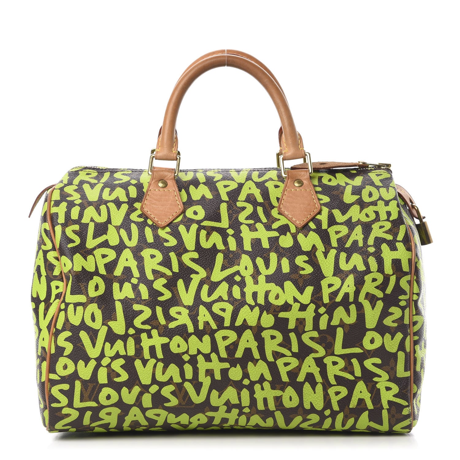 Louis Vuitton Monogram Graffiti Speedy 30 Green 1 of 18