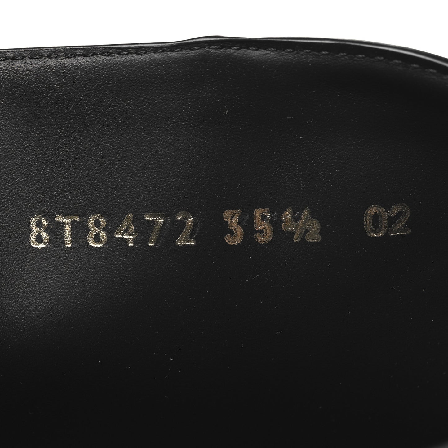 Vitello Fendigraphy Tall Biker Boots 35.5 Black