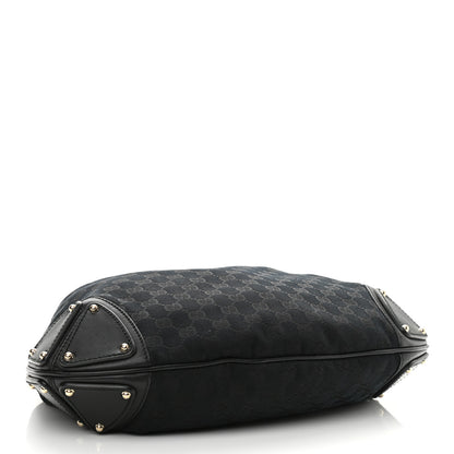 Gucci Calfskin Medium Indy Top Handle Hobo Black 4 of 10
