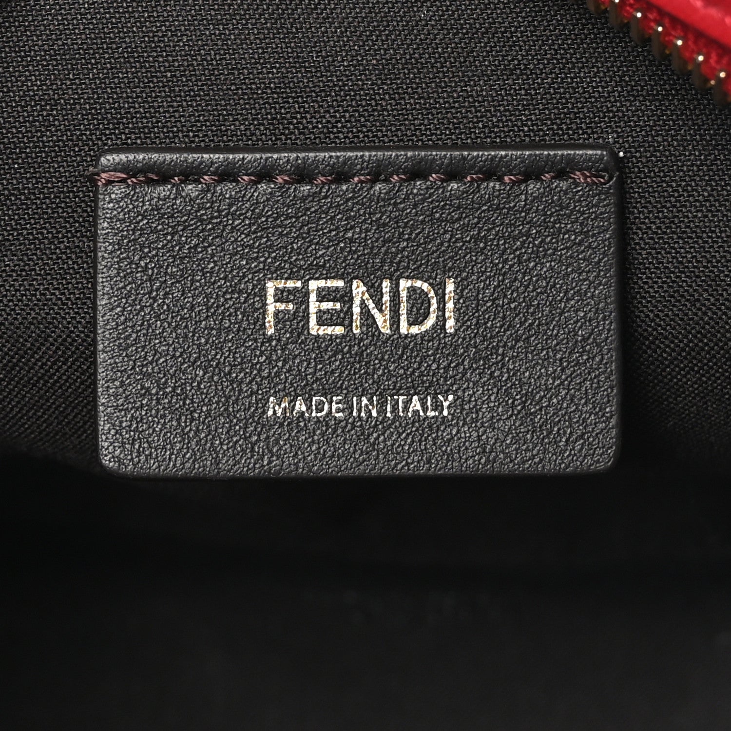 Fendi Vitello Century FF 1974 Embossed Mini Camera Case Fragola 6 of 10