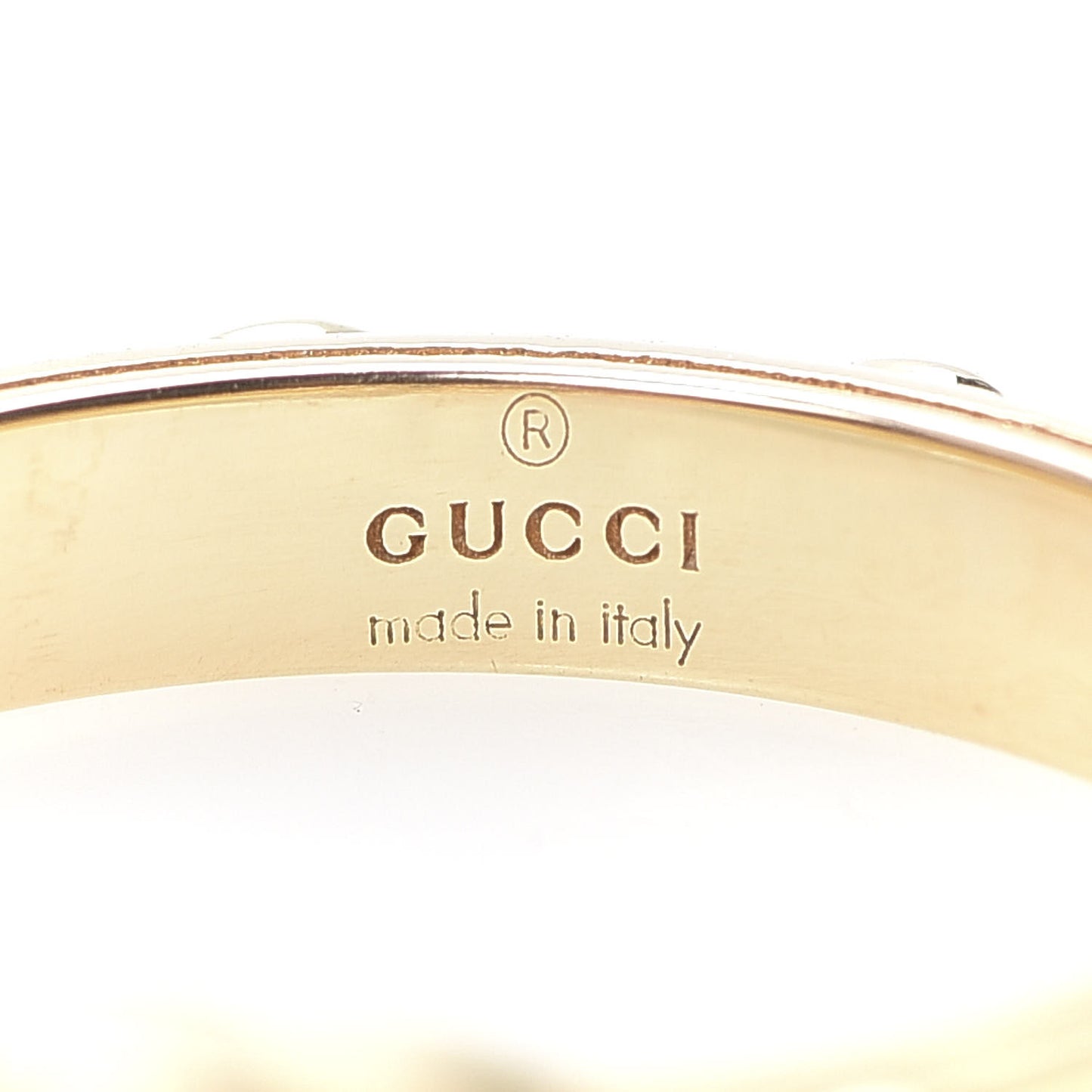 18K Yellow Gold Running G Ring 52 6