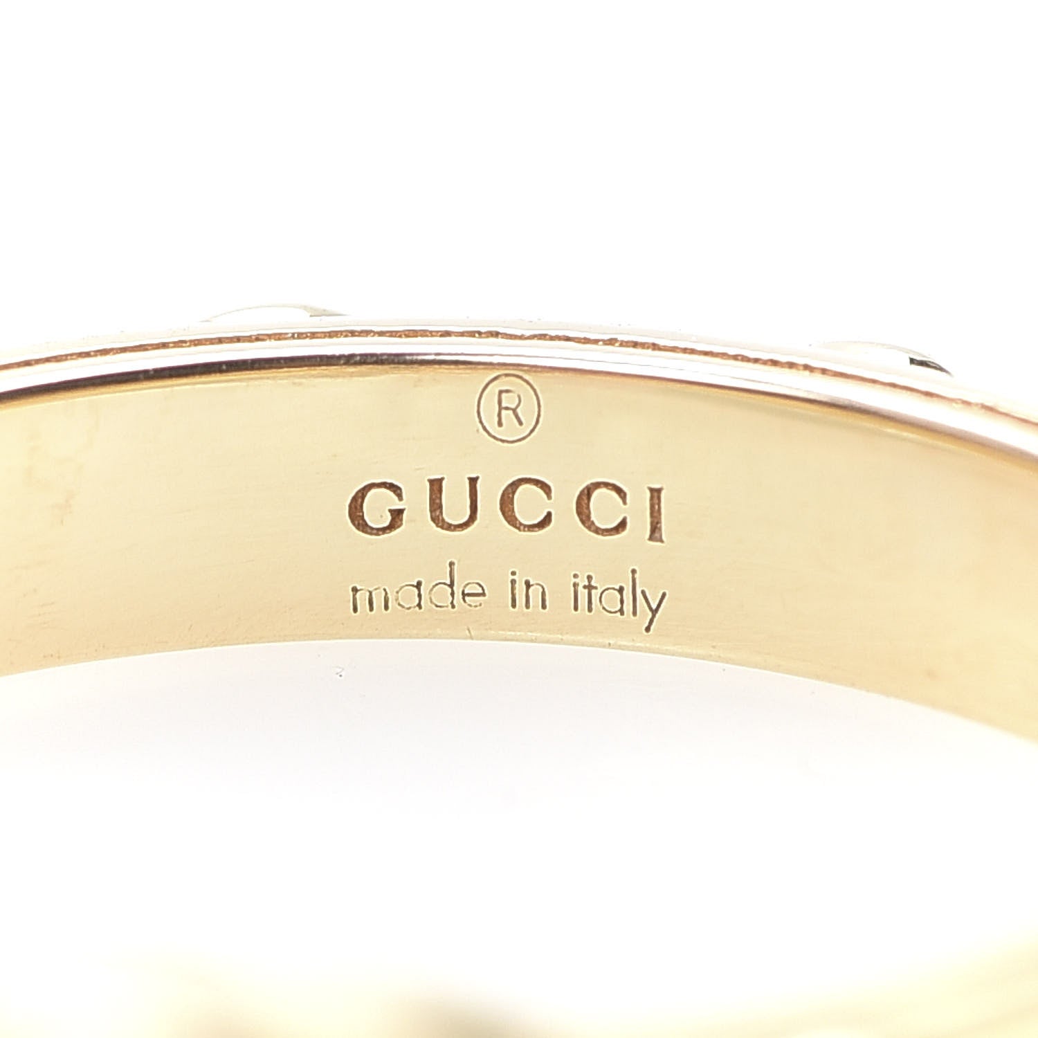 Gucci 18K Yellow Gold Running G Ring 52 6 6 of 7