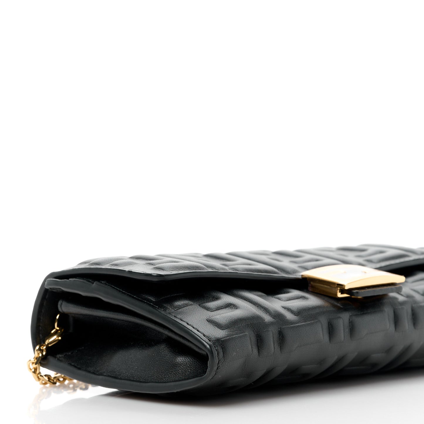 Nappa Matisse FF Embossed Continental Wallet On Chain Black