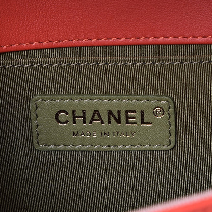 Chanel Calfskin Quilted Medium Boy Flap Red 7 of 9