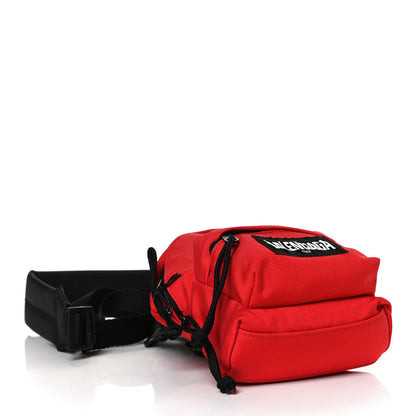 Balenciaga Recycled Casual Nylon Mini Oversized Backpack Bright Red 4 of 11