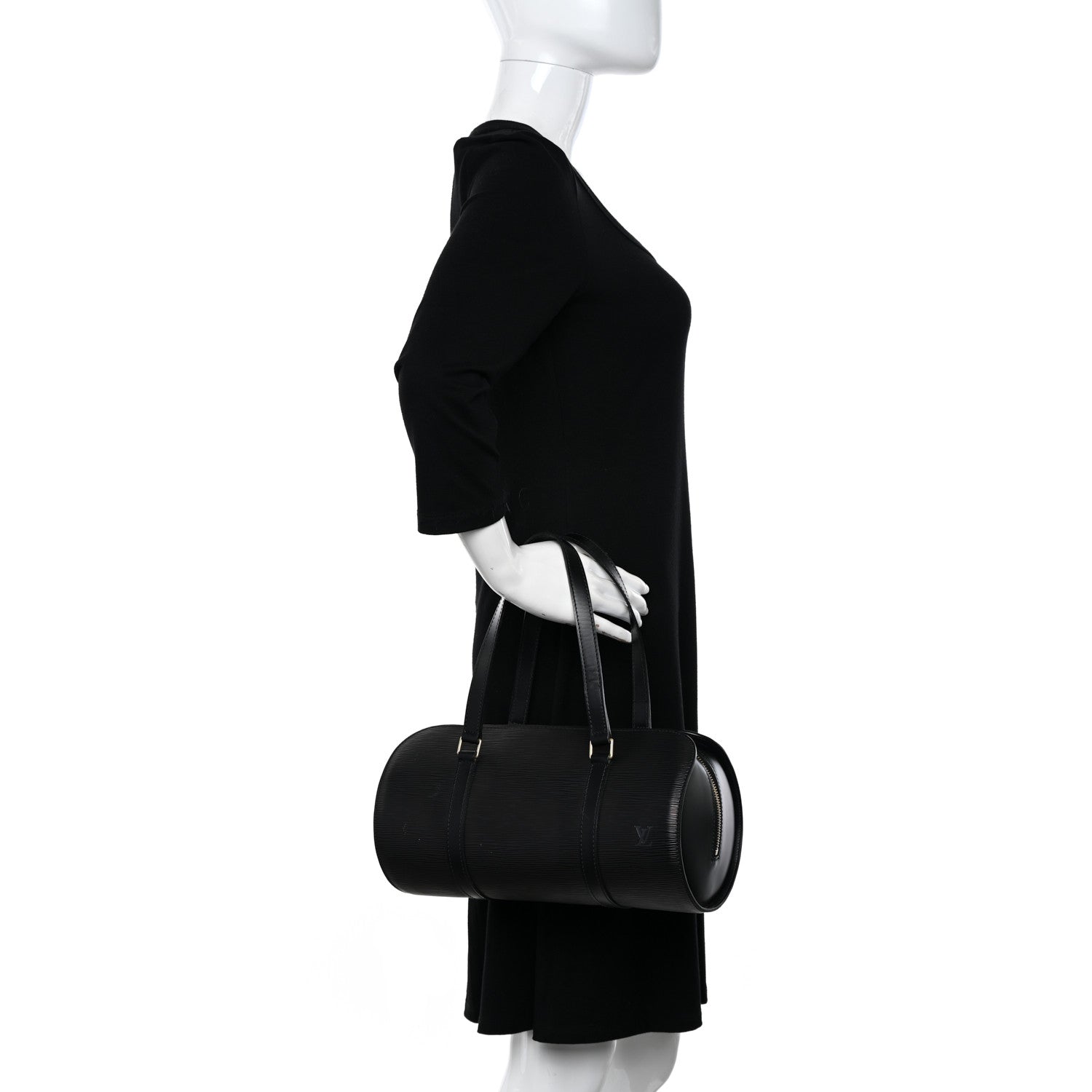 Louis Vuitton Epi Soufflot Black 2 of 10