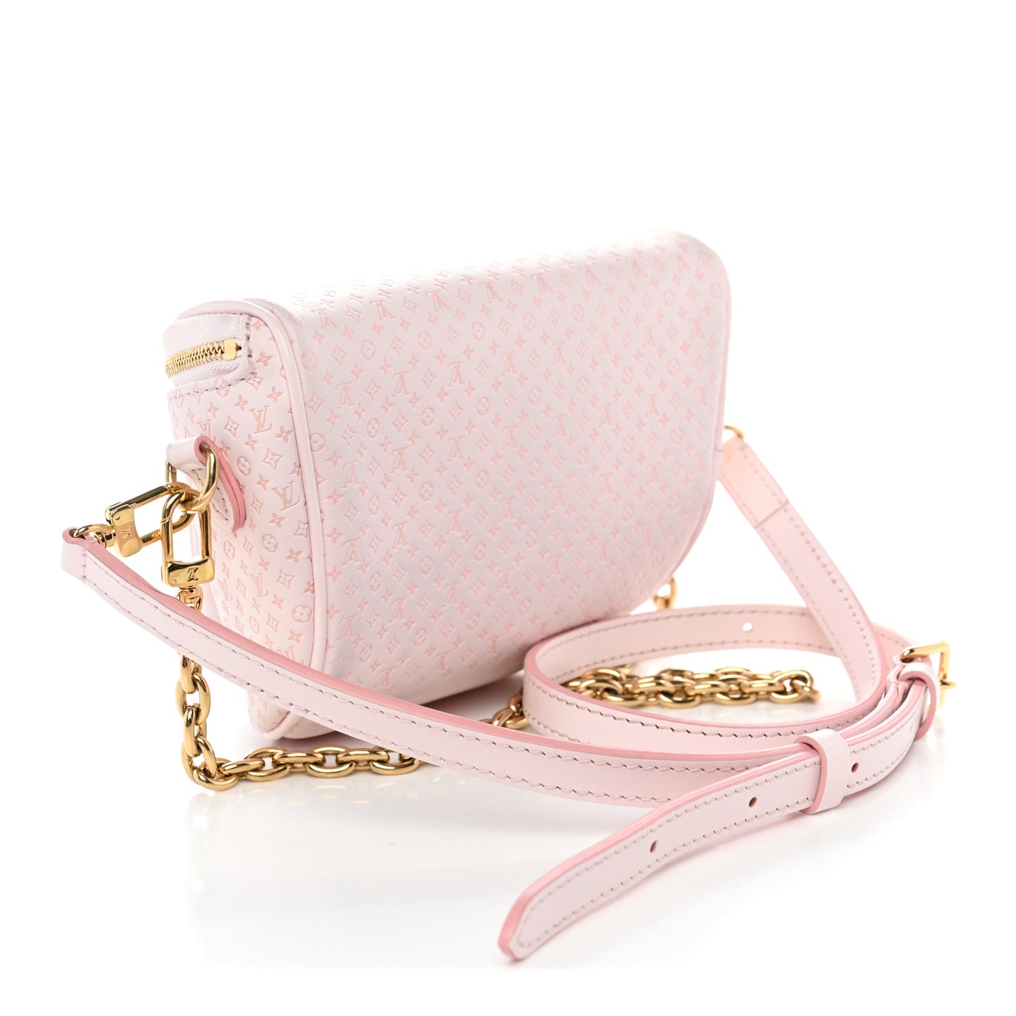 Calfskin Minigram Mini Bumbag  Light Bliss