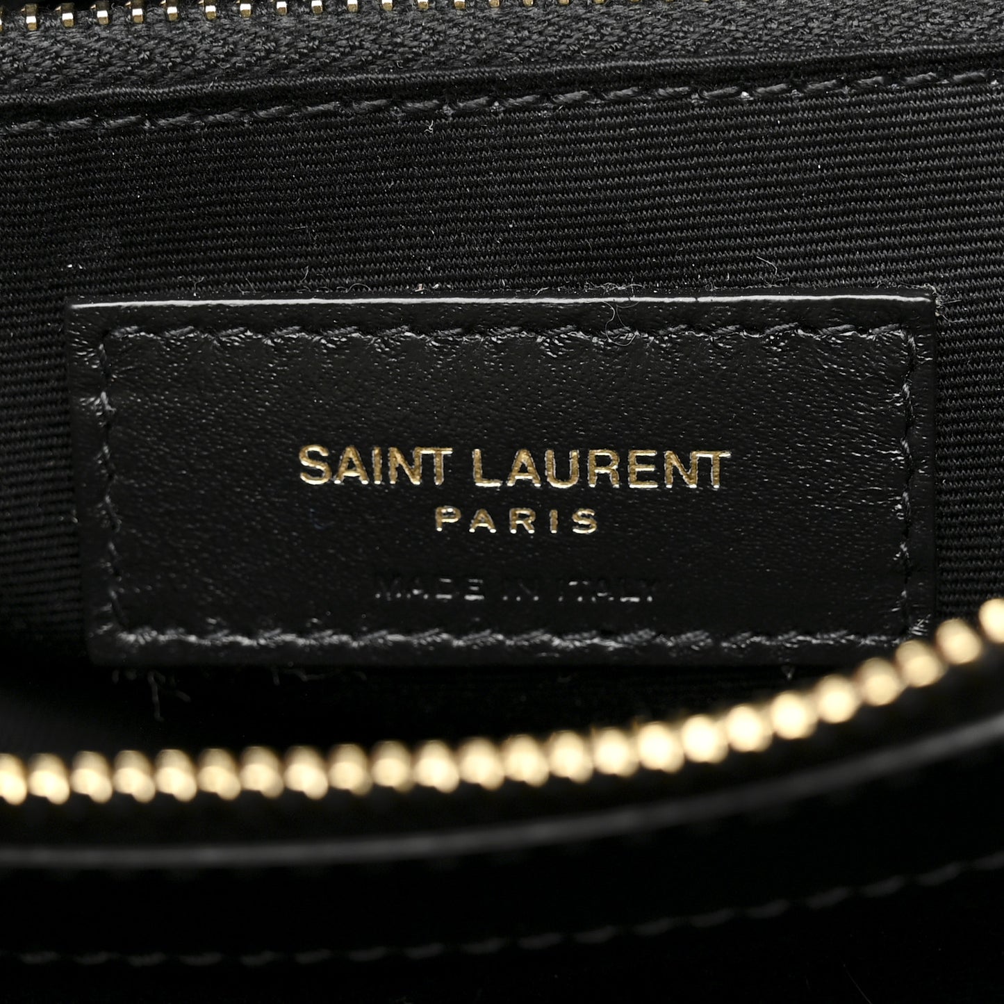 Calfskin Y Quilted Monogram Medium Loulou Chain Satchel Black