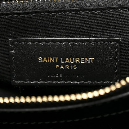 Saint Laurent Calfskin Y Quilted Monogram Medium Loulou Chain Satchel Black 8 of 12