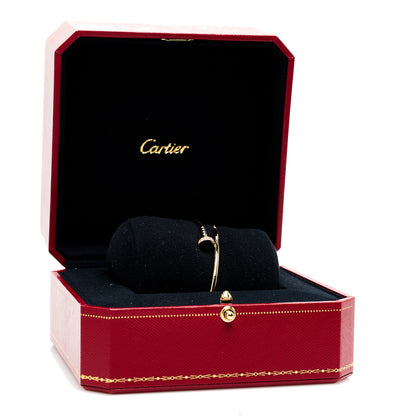 Cartier 18K Yellow Gold Diamond Small Juste Un Clou Bracelet 17 4 of 4