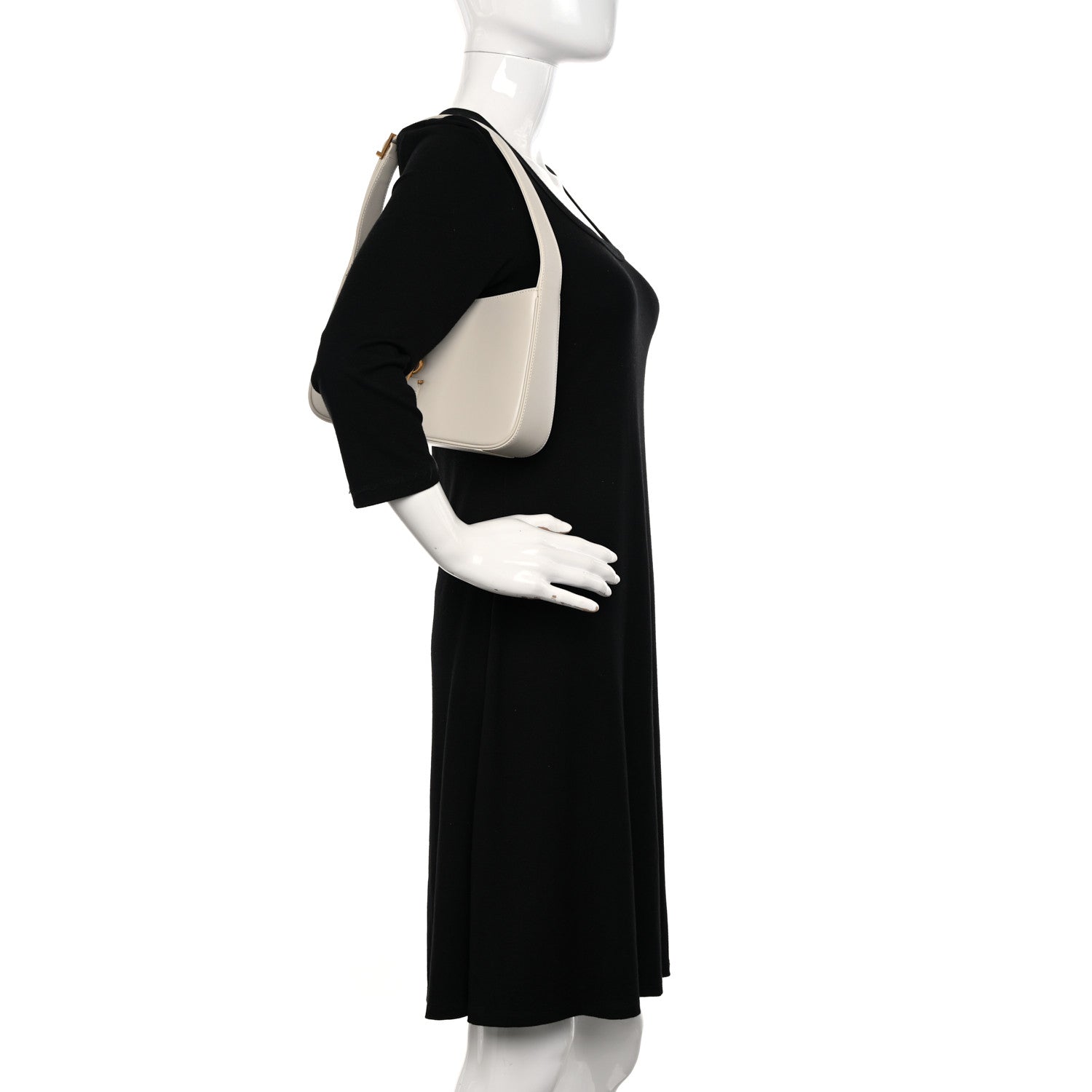 Saint Laurent Smooth Calfskin Le 5 A 7 Hobo Blanc Vintage 2 of 10