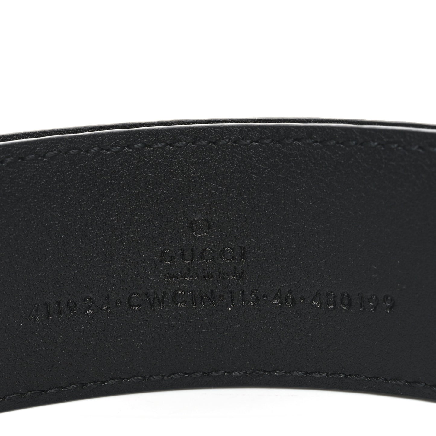 Guccissima Signature Interlocking G 40mm Belt 115 46 Black