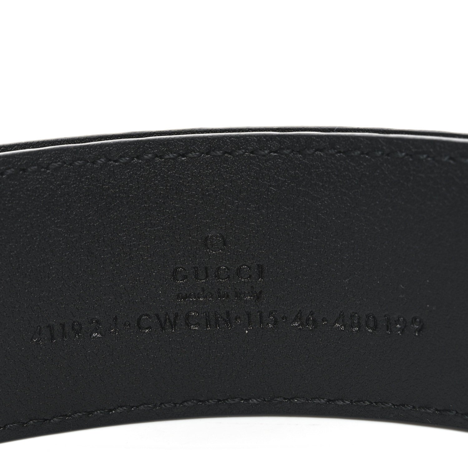 Gucci Guccissima Signature Interlocking G 40mm Belt 115 46 Black 3 of 5