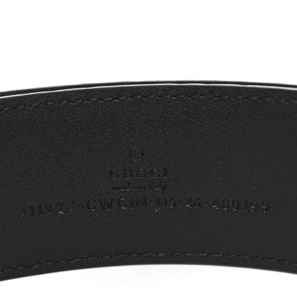 Gucci Guccissima Signature Interlocking G 40mm Belt 115 46 Black 3 of 5