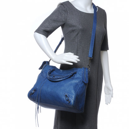 Balenciaga Agneau Classic Hardware Velo Bleu Cobalt Bleu Electric 2 of 9