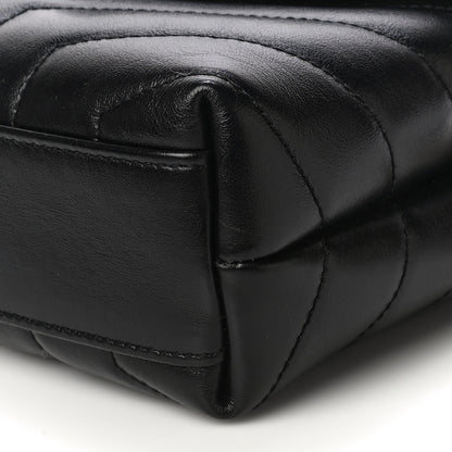 Saint Laurent Calfskin Y Quilted Monogram Toy Loulou Crossbody Bag Black 9 of 12