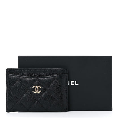 Chanel Caviar Quilted Card Holder Black 9 of 9