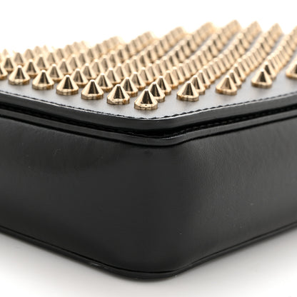 Christian Louboutin Calfskin Spiked Zoompouch Crossbody Black 8 of 9