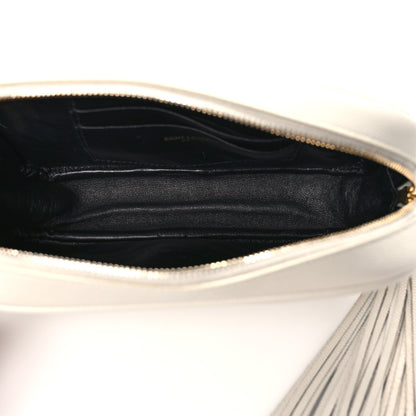 Saint Laurent Grain De Poudre Matelasse Monogram Mini Lou Camera Bag Granite 5 of 11