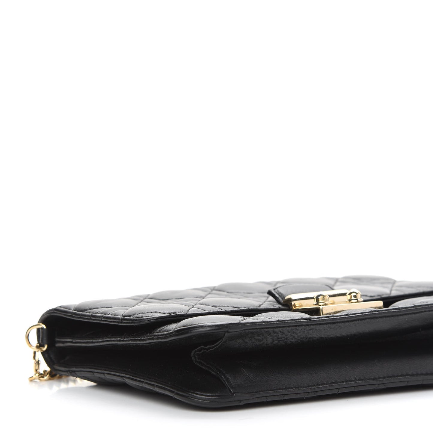 Lambskin Cannage Miss Dior Promenade Pouch Black