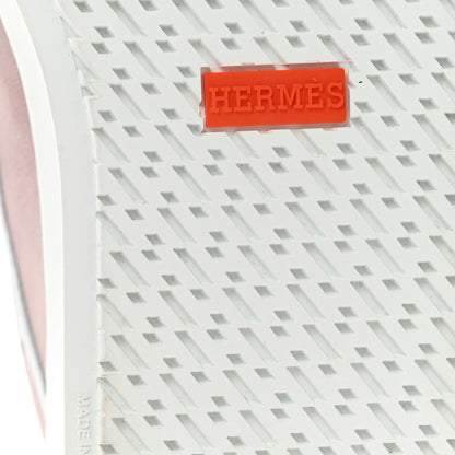 Hermes Suede Get Sneakers 37.5 Rose Porcelaine 7 of 10