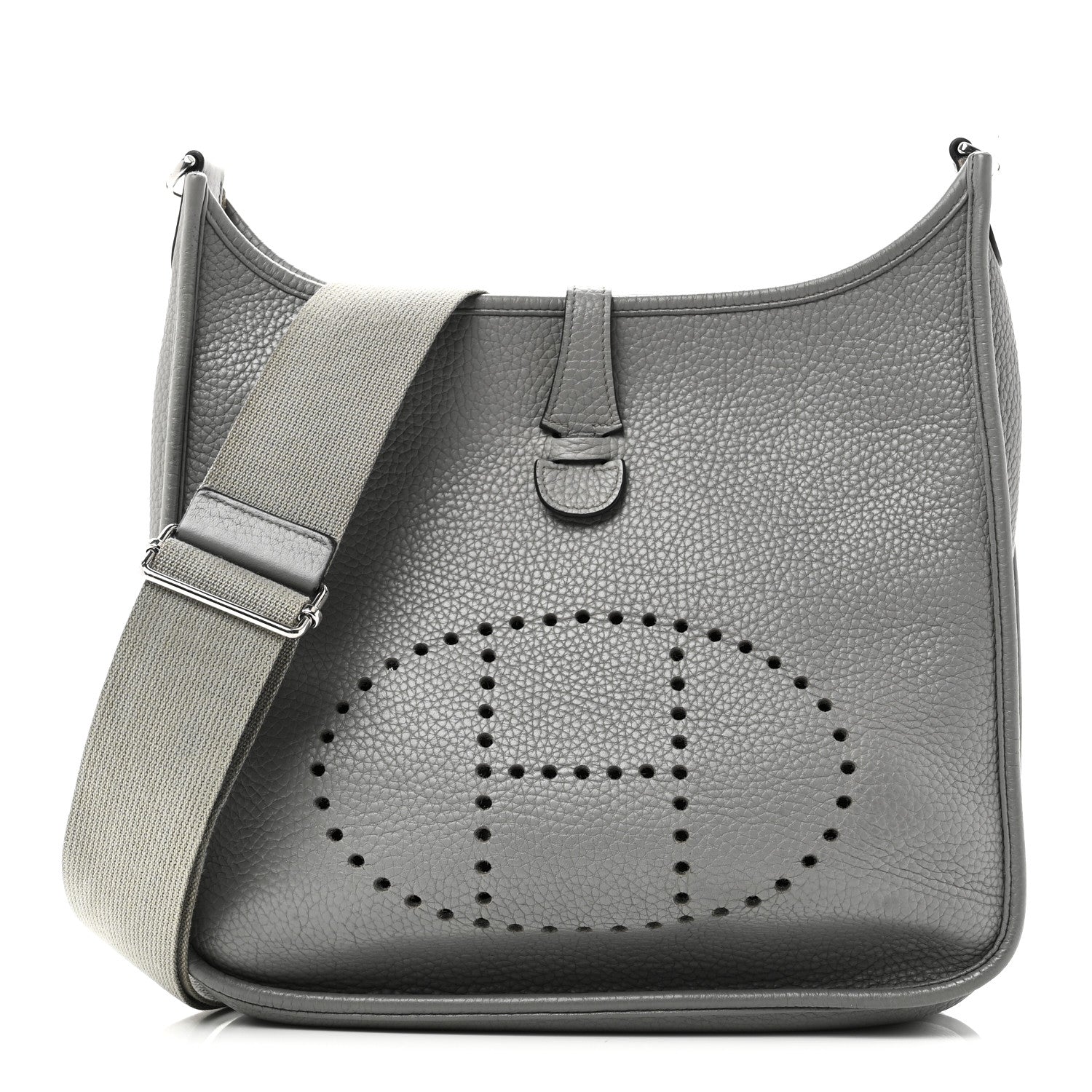 Hermes Taurillon Clemence Evelyne III PM Gris Mouette 1 of 11