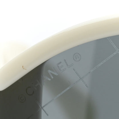 Chanel Acetate Shield Sunglasses 71476-A White 7 of 8