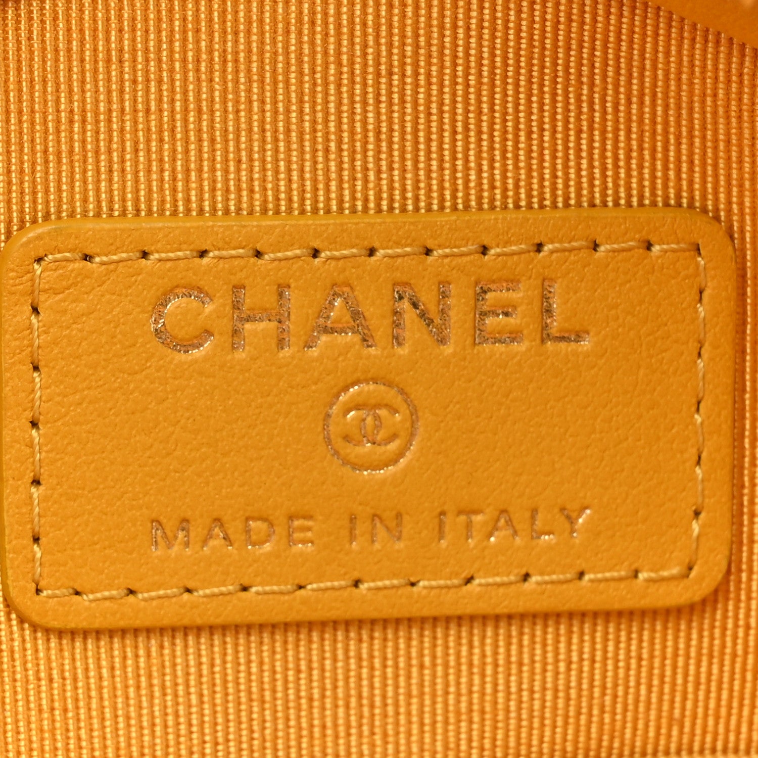 Chanel Caviar Quilted Round Clutch With Chain Yellow 6 of 11