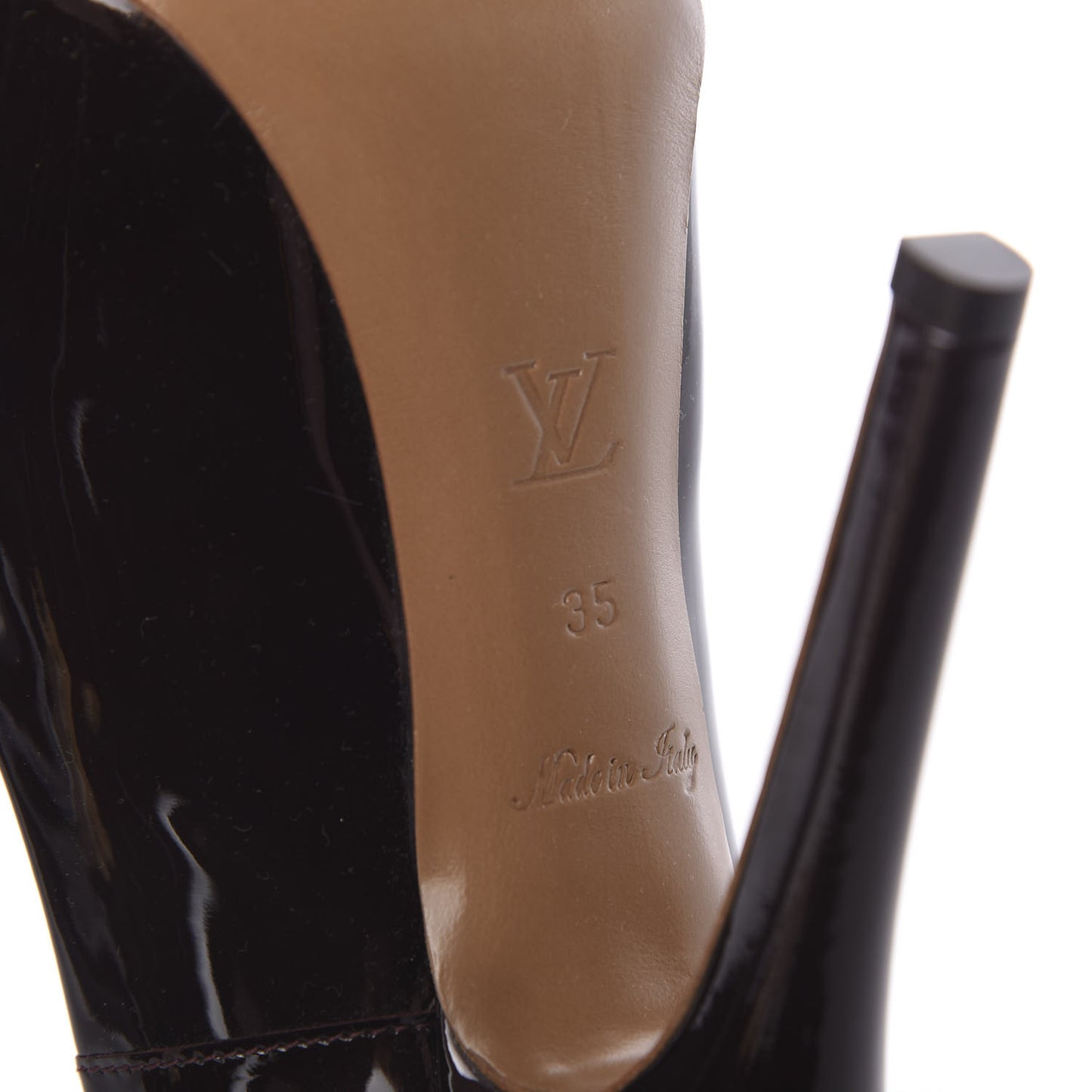 Patent Calfskin Oh Really Peep Toe Pumps 35 Amarante