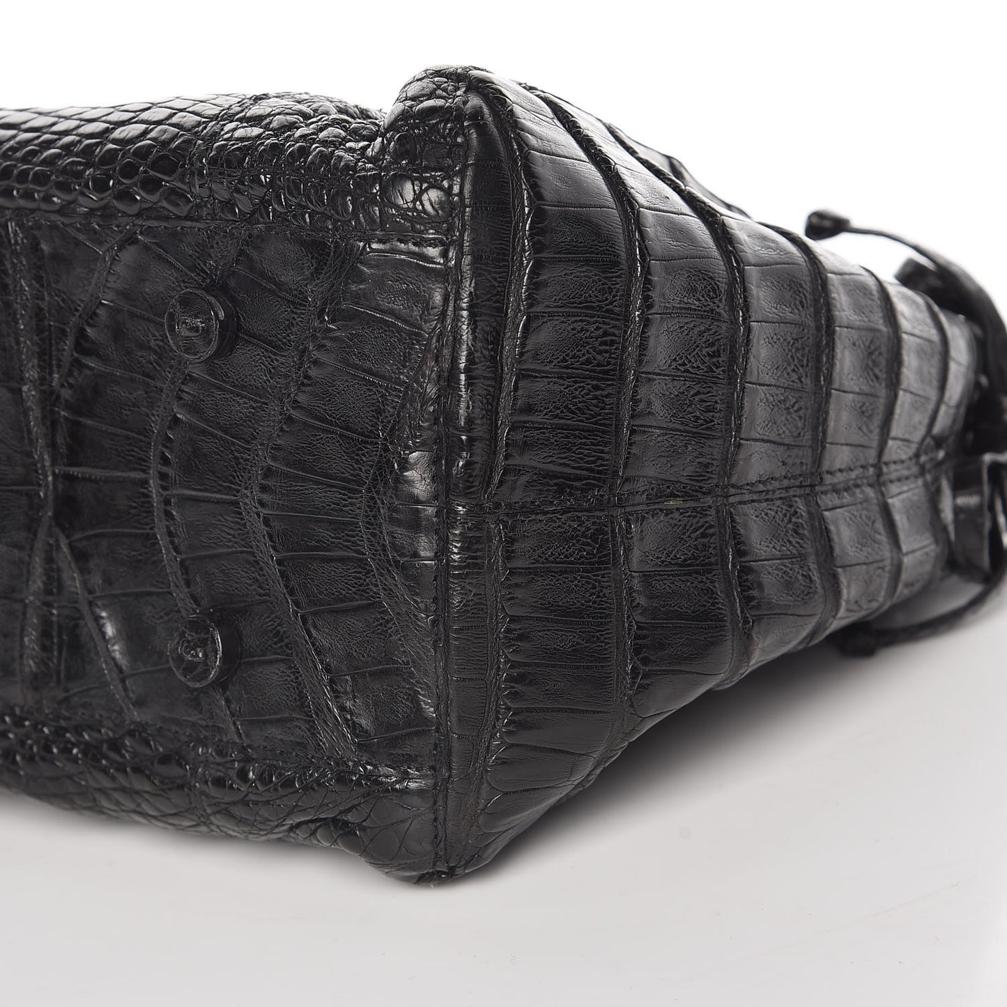 Crocodile Tote Black