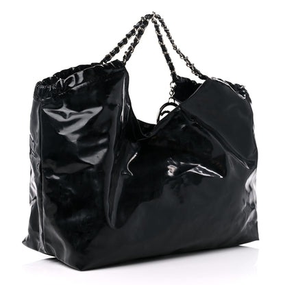 Chanel Vinyl XL Coco Cabas Black 4 of 16