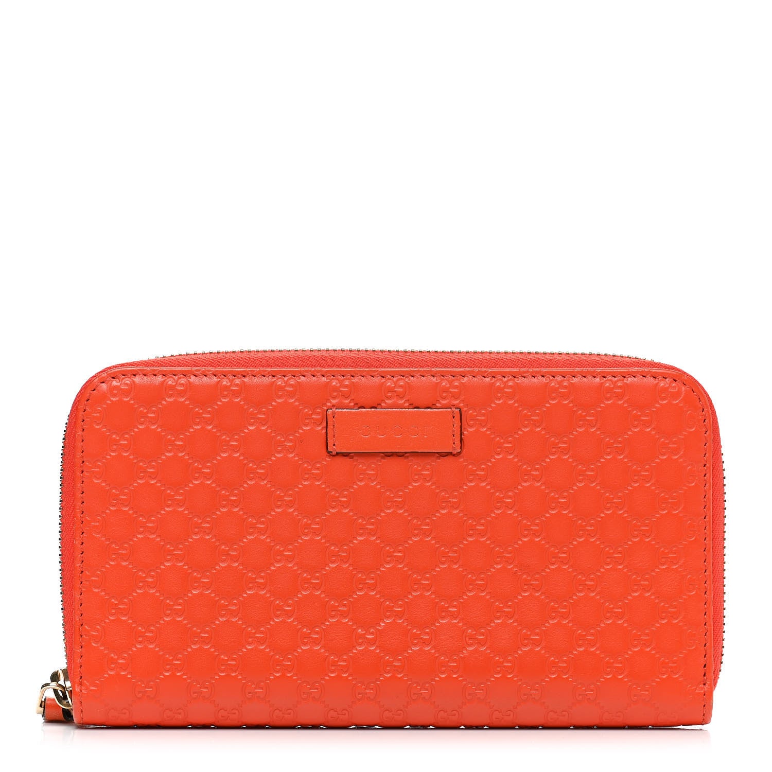 Gucci Microguccissima Zip Around Wallet Sun Orange 1 of 8