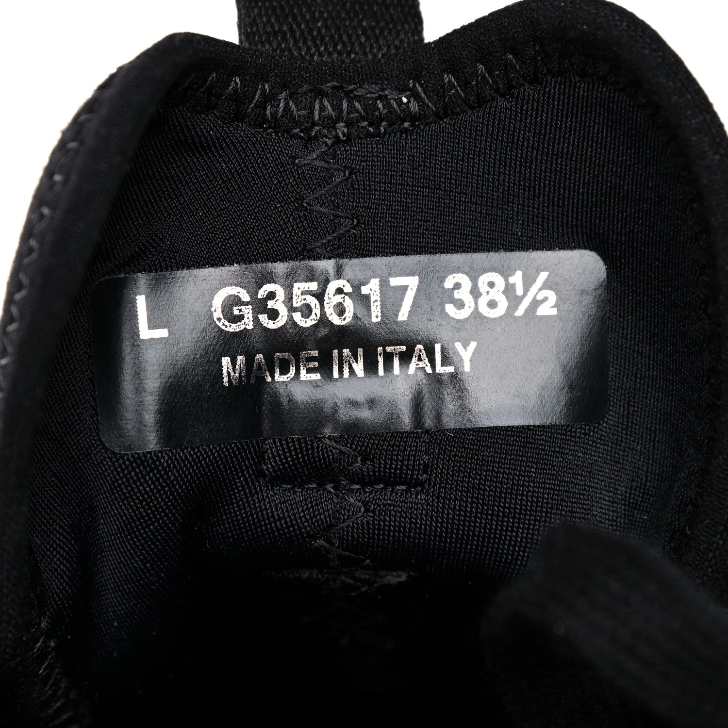 Chanel Velvet Calfskin Mixed Fibers CC Sneakers 38.5 Black 7 of 10