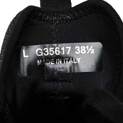 Chanel Velvet Calfskin Mixed Fibers CC Sneakers 38.5 Black 7 of 10