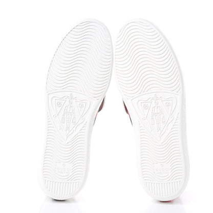 Gucci Calfskin Ayers Web Tiger Removable Patches Mens Ace High Top Sneakers 6.5 White 7 of 10