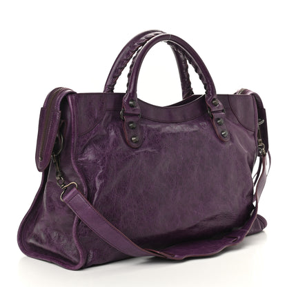 Balenciaga Agneau Classic Hardware City Raisin 2 of 7