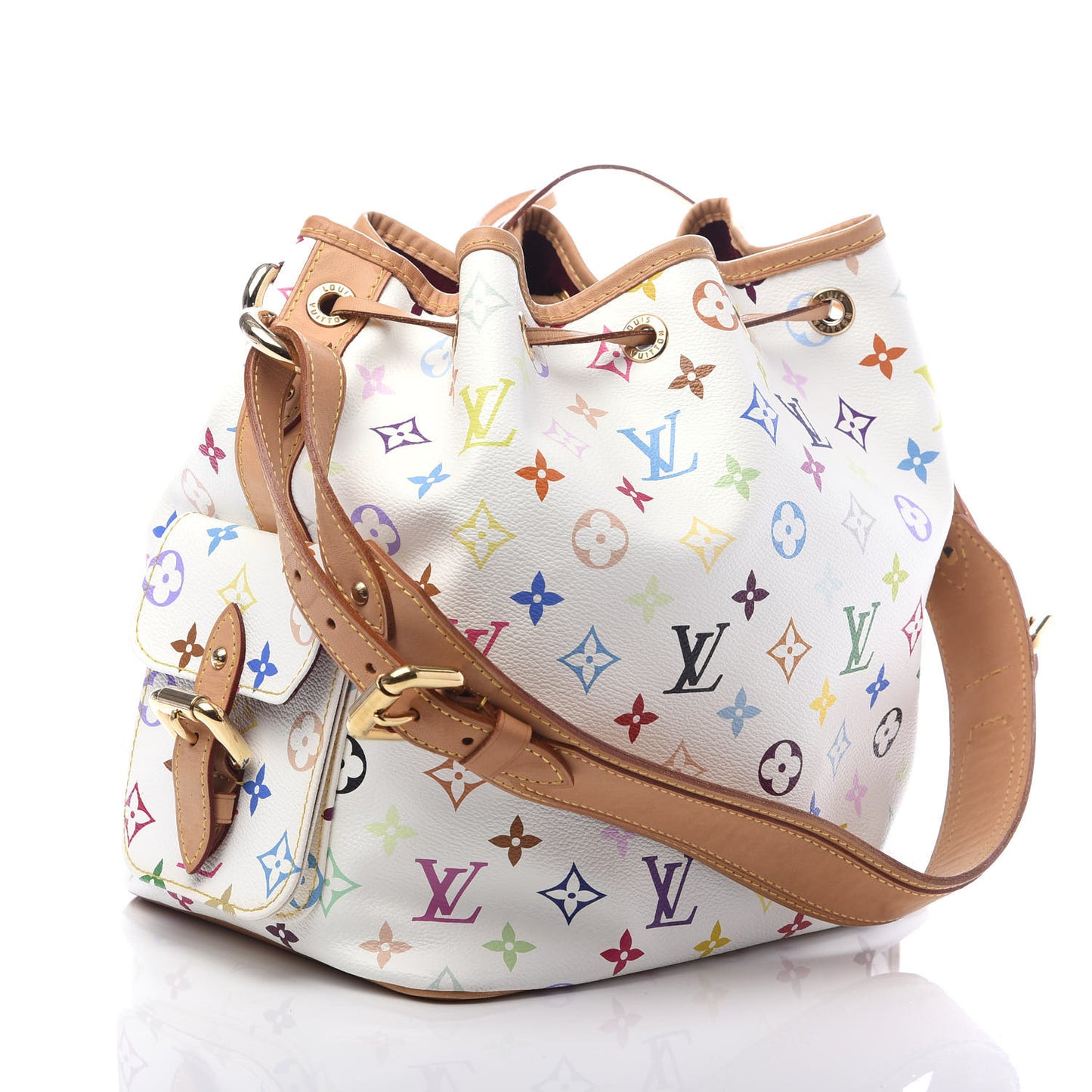 Monogram Multicolor Petit Noe White