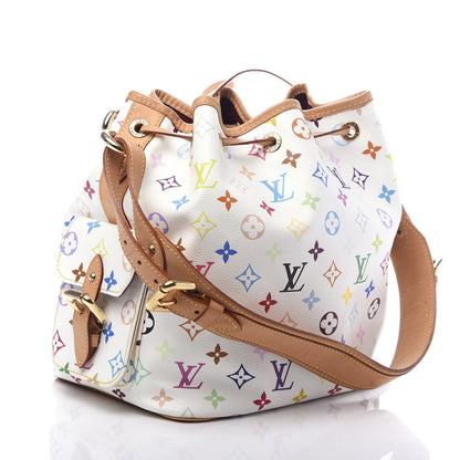 Louis Vuitton Monogram Multicolor Petit Noe White 3 of 9