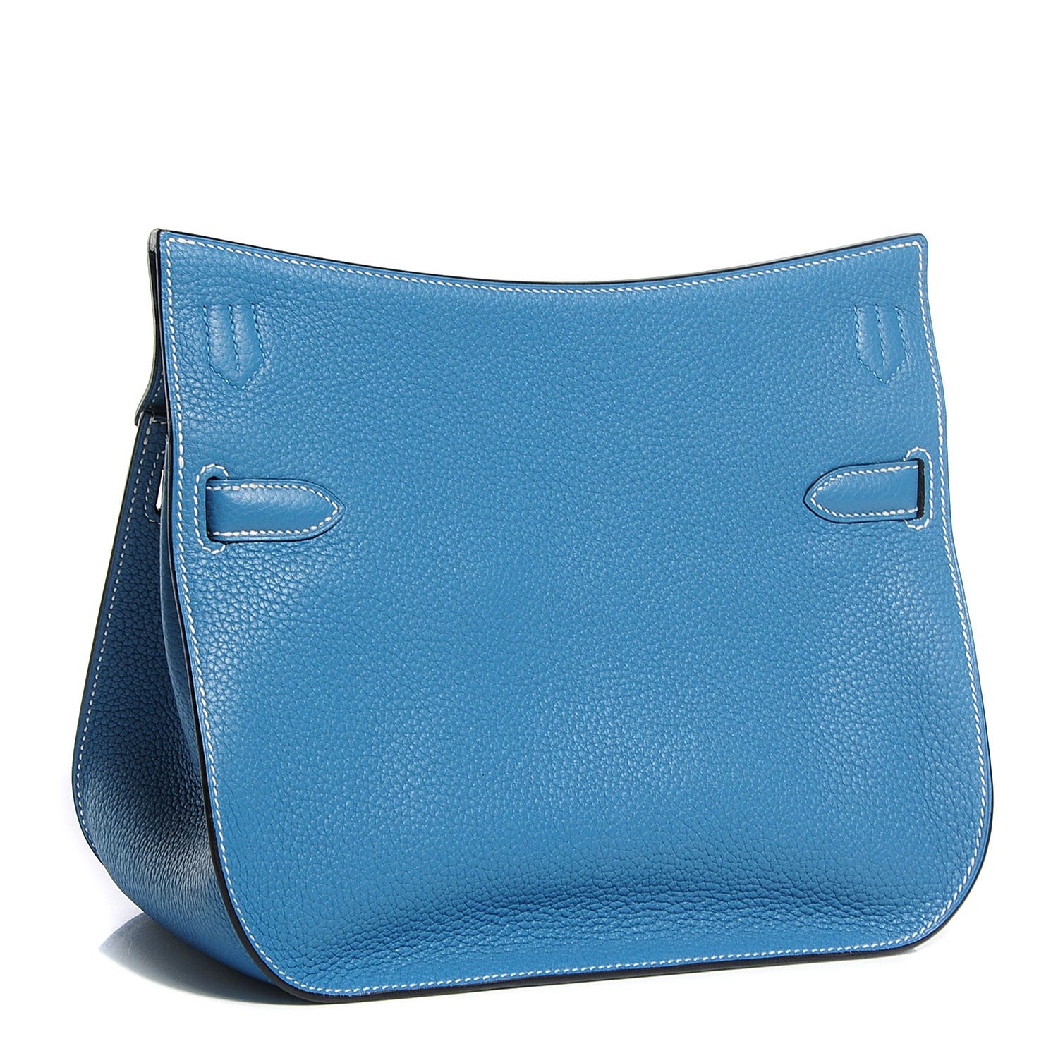 Hermes Taurillon Clemence Jypsiere 28 Blue Jean 3 of 17