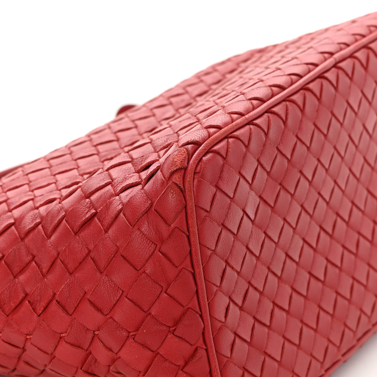 Bottega Veneta Nappa Intrecciato Small Shoulder Bag Red 11 of 11