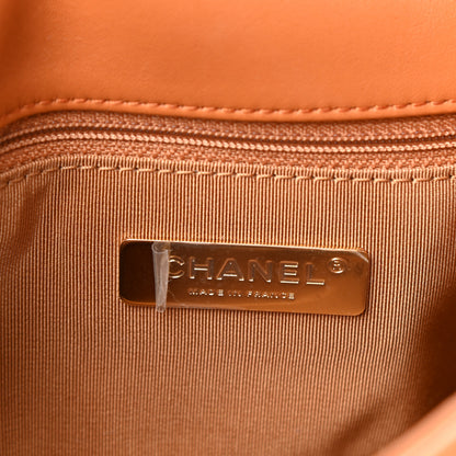 Chanel Lambskin Quilted Medium Chanel 19 Flap Light Brown 6 of 11