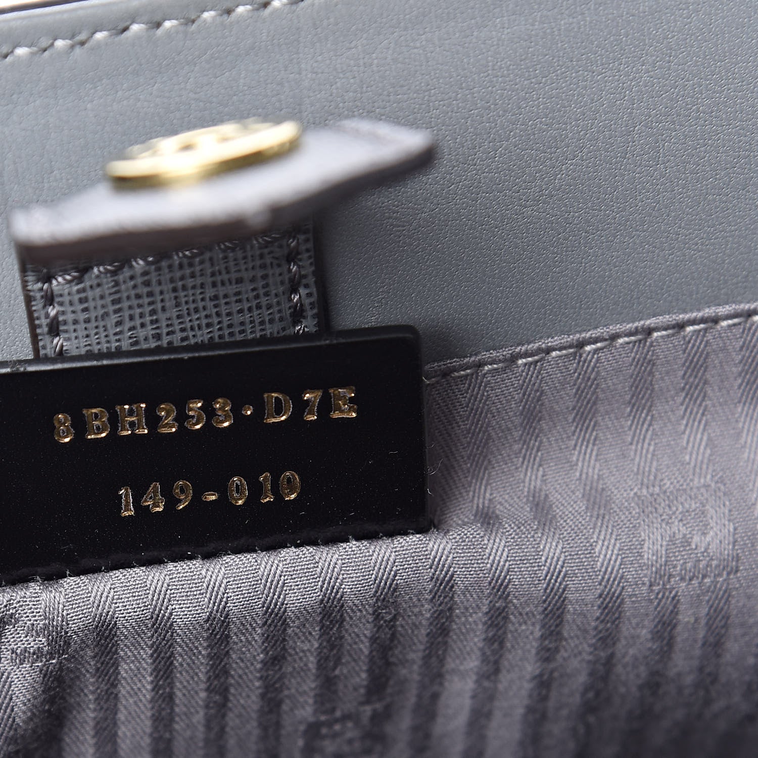 Fendi Vitello Elite Petite 2Jours Tote Grigio Grigio Chiaro 7 of 10