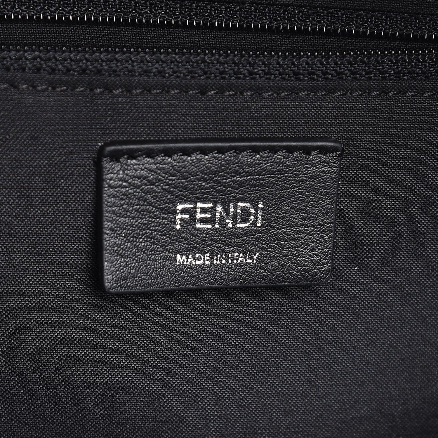Fendi Nylon Vitello Liberty Sequin Fun Fair Embroidered Backpack Black 6 of 8